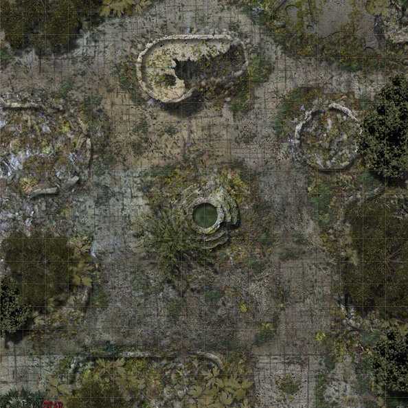 Carte 76, carte de JDR — battlemap pour Roll20 et Foundry VTT