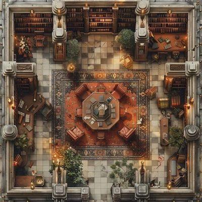 Carte 772, carte de JDR — battlemap pour Roll20 et Foundry VTT