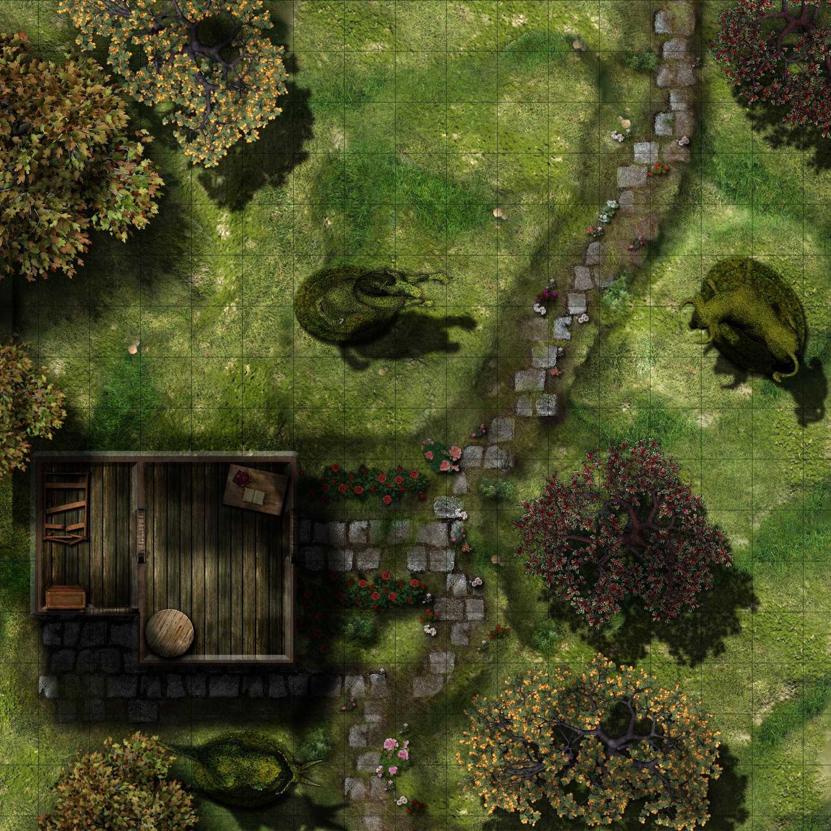 Carte 78, carte de JDR — battlemap pour Roll20 et Foundry VTT