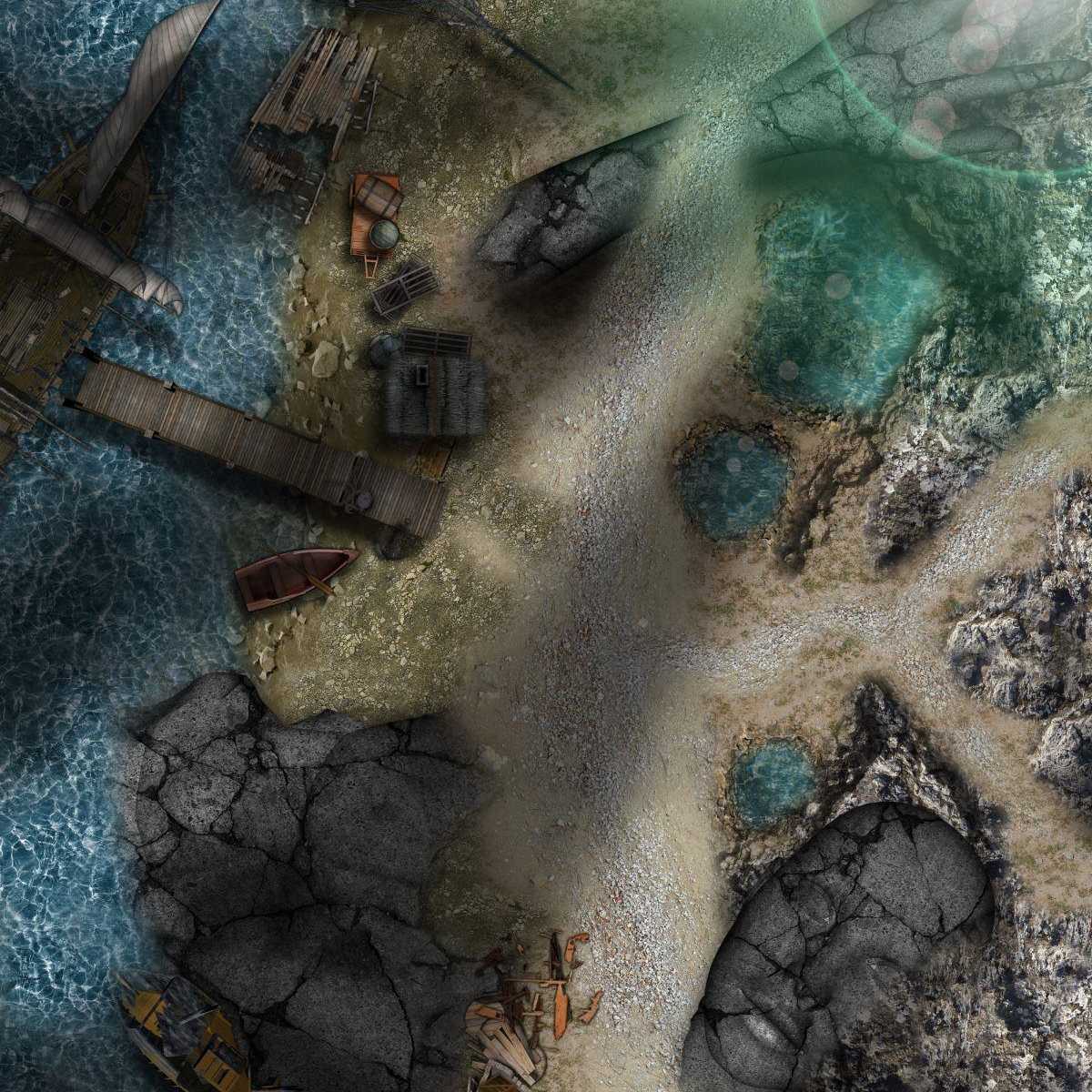 Carte 79, carte de JDR — battlemap pour Roll20 et Foundry VTT