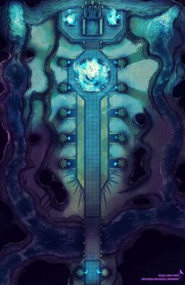 Carte 790, carte de JDR — battlemap pour Roll20 et Foundry VTT