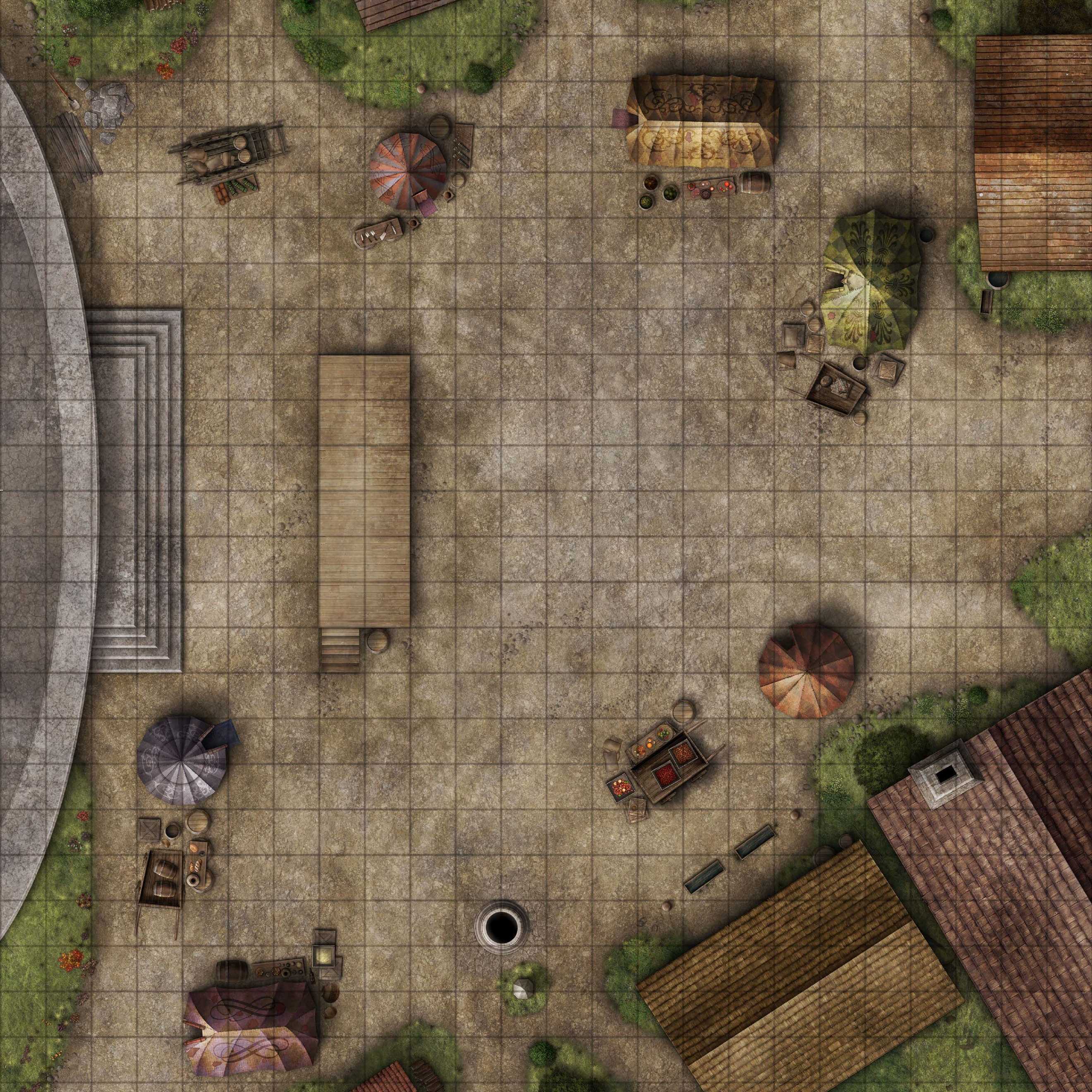 Carte 80, carte de JDR — battlemap pour Roll20 et Foundry VTT