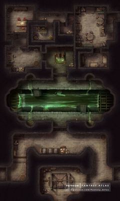 Carte 805, carte de JDR — battlemap pour Roll20 et Foundry VTT