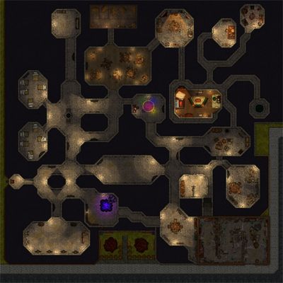 Carte 807, carte de JDR — battlemap pour Roll20 et Foundry VTT