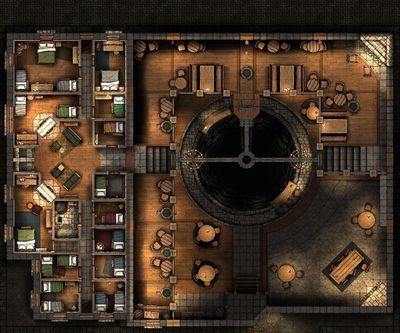 Carte 808, carte de JDR — battlemap pour Roll20 et Foundry VTT