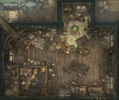 Carte 814, carte de JDR — battlemap pour Roll20 et Foundry VTT