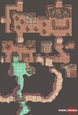 Carte 815, carte de JDR — battlemap pour Roll20 et Foundry VTT