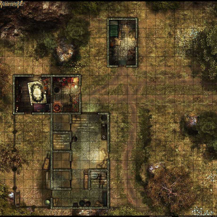 Carte 82, carte de JDR — battlemap pour Roll20 et Foundry VTT