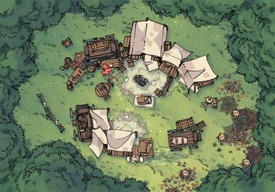 Carte 825, carte de JDR — battlemap pour Roll20 et Foundry VTT