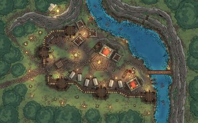 Carte 829, carte de JDR — battlemap pour Roll20 et Foundry VTT