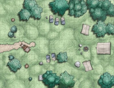 Carte 832, carte de JDR — battlemap pour Roll20 et Foundry VTT