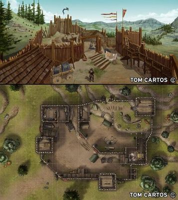 Carte 837, carte de JDR — battlemap pour Roll20 et Foundry VTT