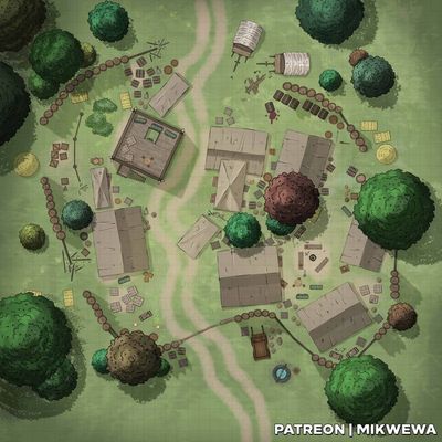 Carte 838, carte de JDR — battlemap pour Roll20 et Foundry VTT
