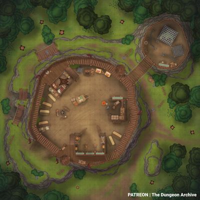 Carte 840, carte de JDR — battlemap pour Roll20 et Foundry VTT