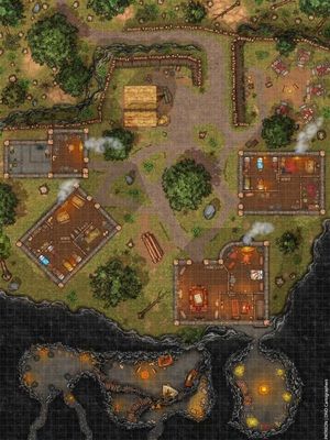 Carte 841, carte de JDR — battlemap pour Roll20 et Foundry VTT