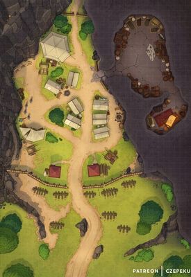 Carte 843, carte de JDR — battlemap pour Roll20 et Foundry VTT