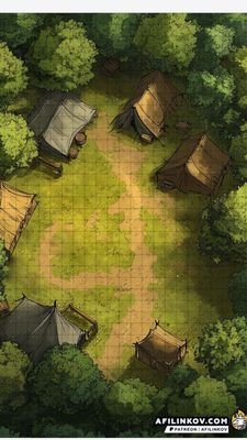Carte 846, carte de JDR — battlemap pour Roll20 et Foundry VTT