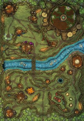 Carte 865, carte de JDR — battlemap pour Roll20 et Foundry VTT