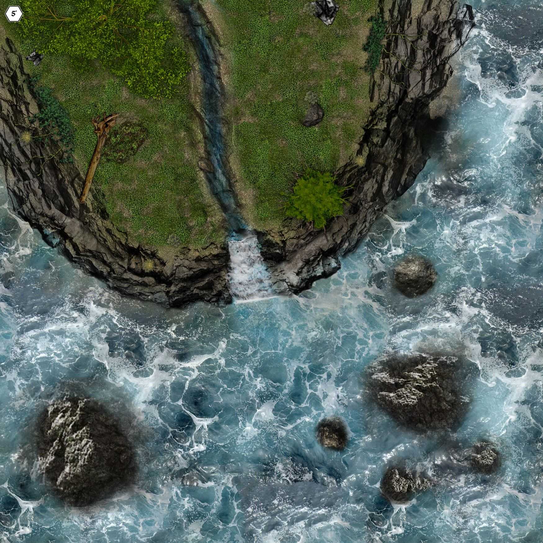 Carte 87, carte de JDR — battlemap pour Roll20 et Foundry VTT