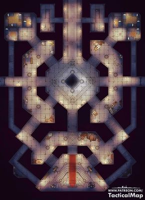 Carte 875, carte de JDR — battlemap pour Roll20 et Foundry VTT