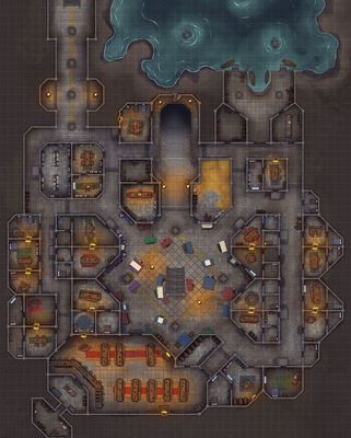 Carte 878, carte de JDR — battlemap pour Roll20 et Foundry VTT