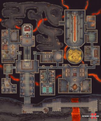 Carte 890, carte de JDR — battlemap pour Roll20 et Foundry VTT