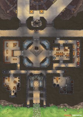 Carte 891, carte de JDR — battlemap pour Roll20 et Foundry VTT