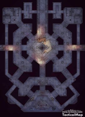 Carte 892, carte de JDR — battlemap pour Roll20 et Foundry VTT