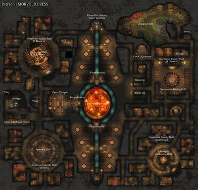 Carte 893, carte de JDR — battlemap pour Roll20 et Foundry VTT