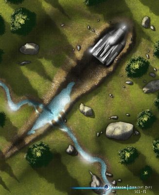 Carte 896, carte de JDR — battlemap pour Roll20 et Foundry VTT
