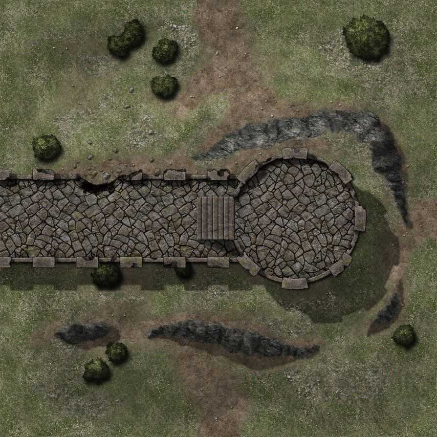 Carte 90, carte de JDR — battlemap pour Roll20 et Foundry VTT