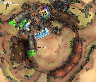 Carte 907, carte de JDR — battlemap pour Roll20 et Foundry VTT