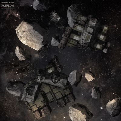 Carte 913, carte de JDR — battlemap pour Roll20 et Foundry VTT