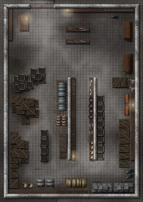 Carte 929, carte de JDR — battlemap pour Roll20 et Foundry VTT