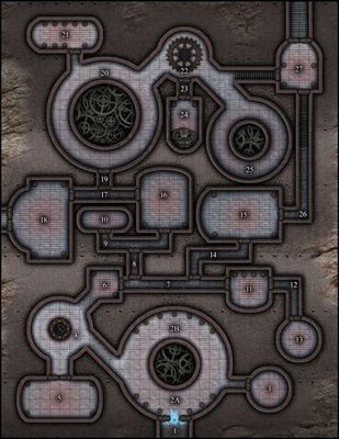Carte 934, carte de JDR — battlemap pour Roll20 et Foundry VTT