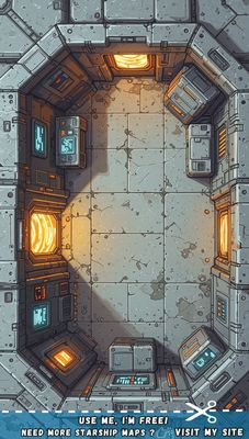 Carte 979, carte de JDR — battlemap pour Roll20 et Foundry VTT