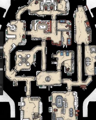 Carte 988, carte de JDR — battlemap pour Roll20 et Foundry VTT