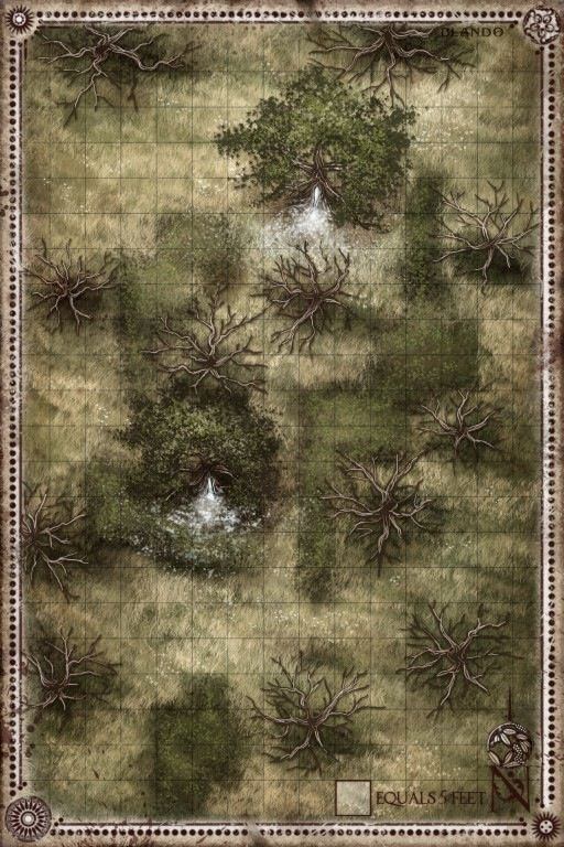 Carte 118, carte de JDR fantasy — battlemap pour Roll20 et Foundry VTT.