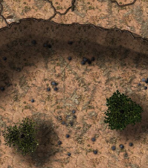 Carte 120, carte de JDR post-apocalyptique — battlemap pour Roll20 et Foundry VTT.