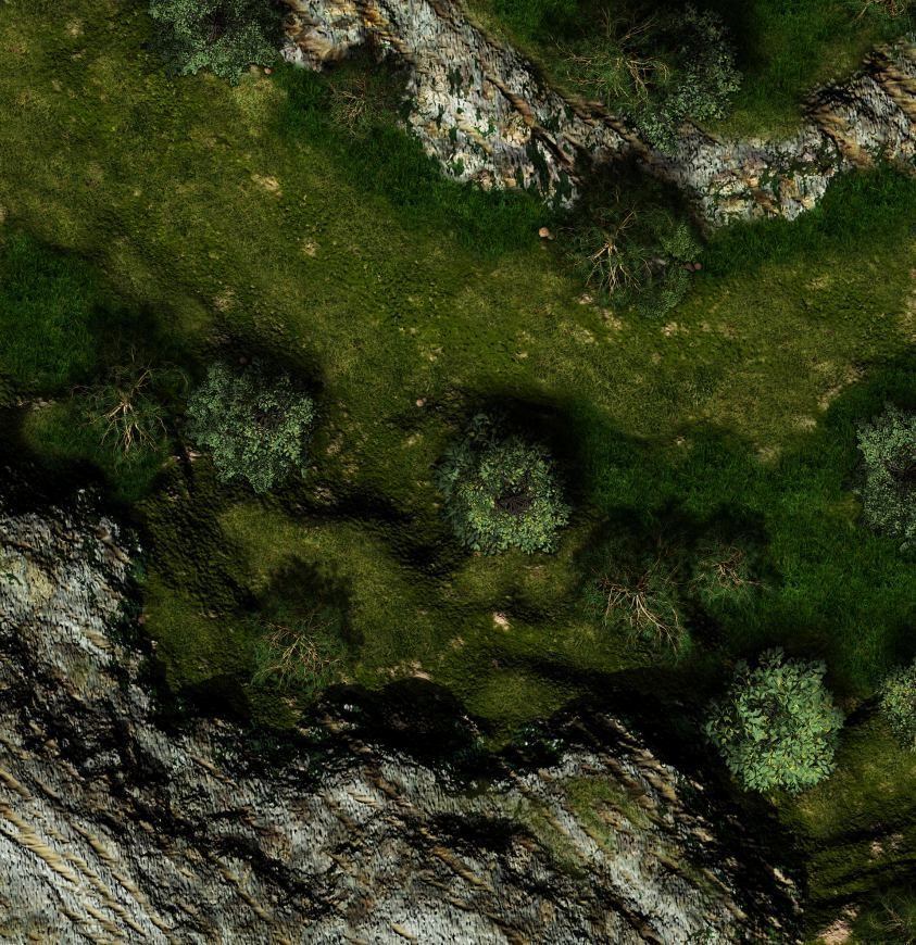 Carte 123, carte de JDR fantasy — battlemap pour Roll20 et Foundry VTT.