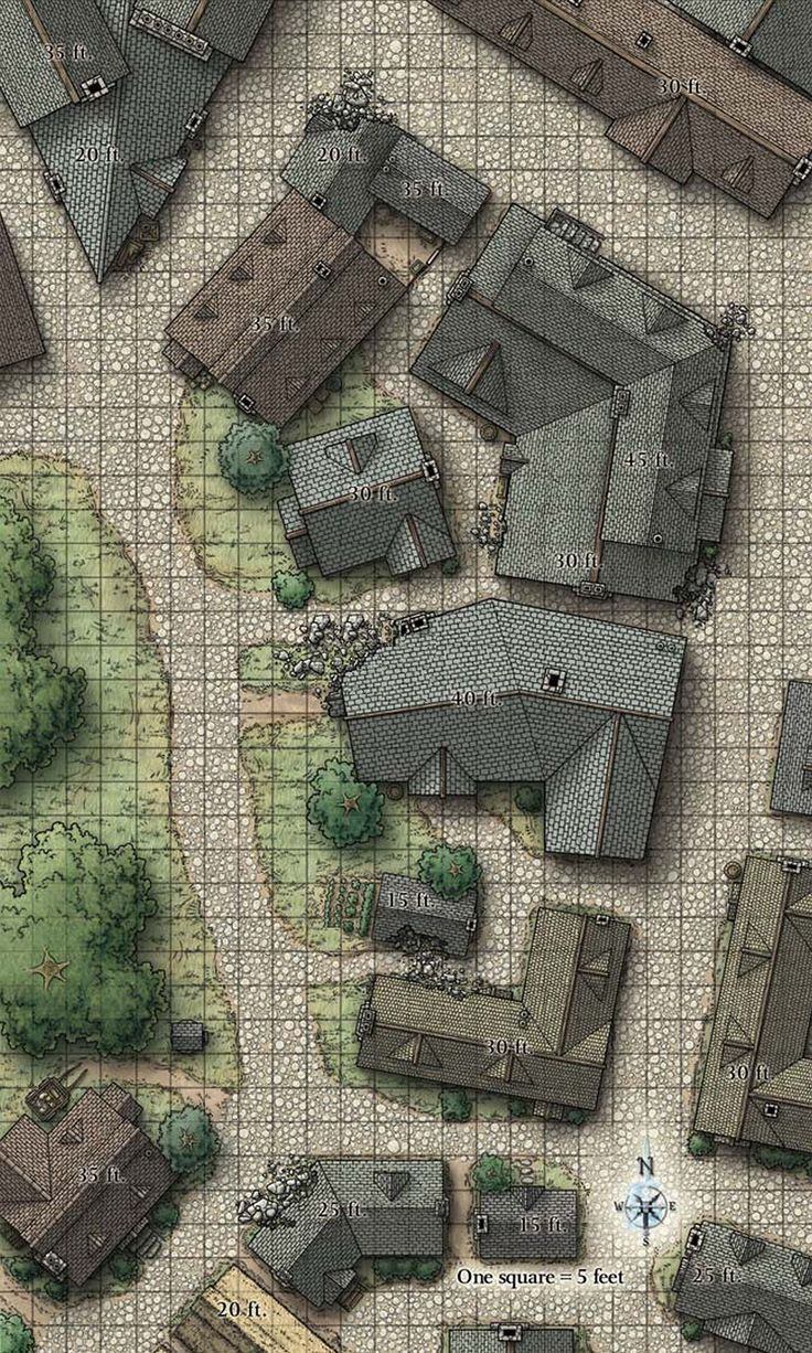 Carte 125, carte de JDR fantasy — battlemap pour Roll20 et Foundry VTT.