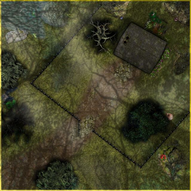 Carte 128, carte de JDR fantasy — battlemap pour Roll20 et Foundry VTT.