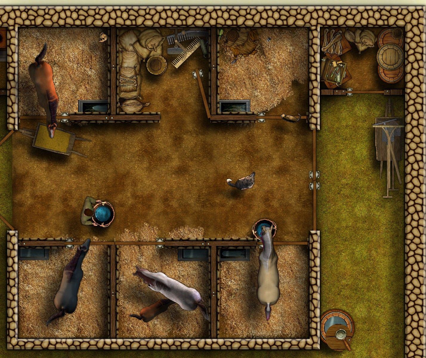 Carte 138, carte de JDR fantasy — battlemap pour Roll20 et Foundry VTT.