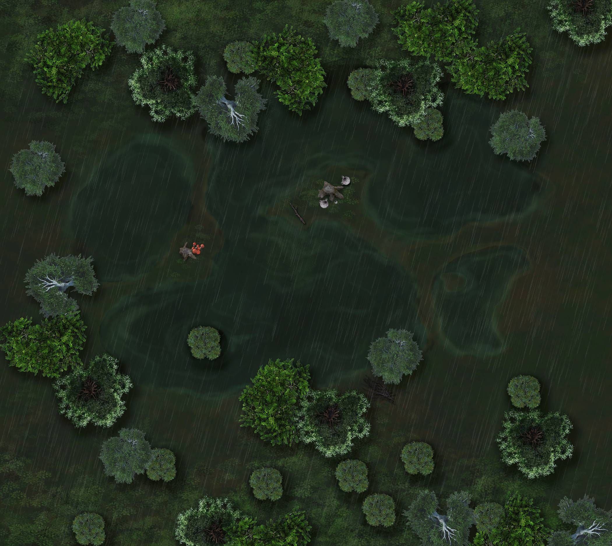 Carte 139, carte de JDR fantasy — battlemap pour Roll20 et Foundry VTT.