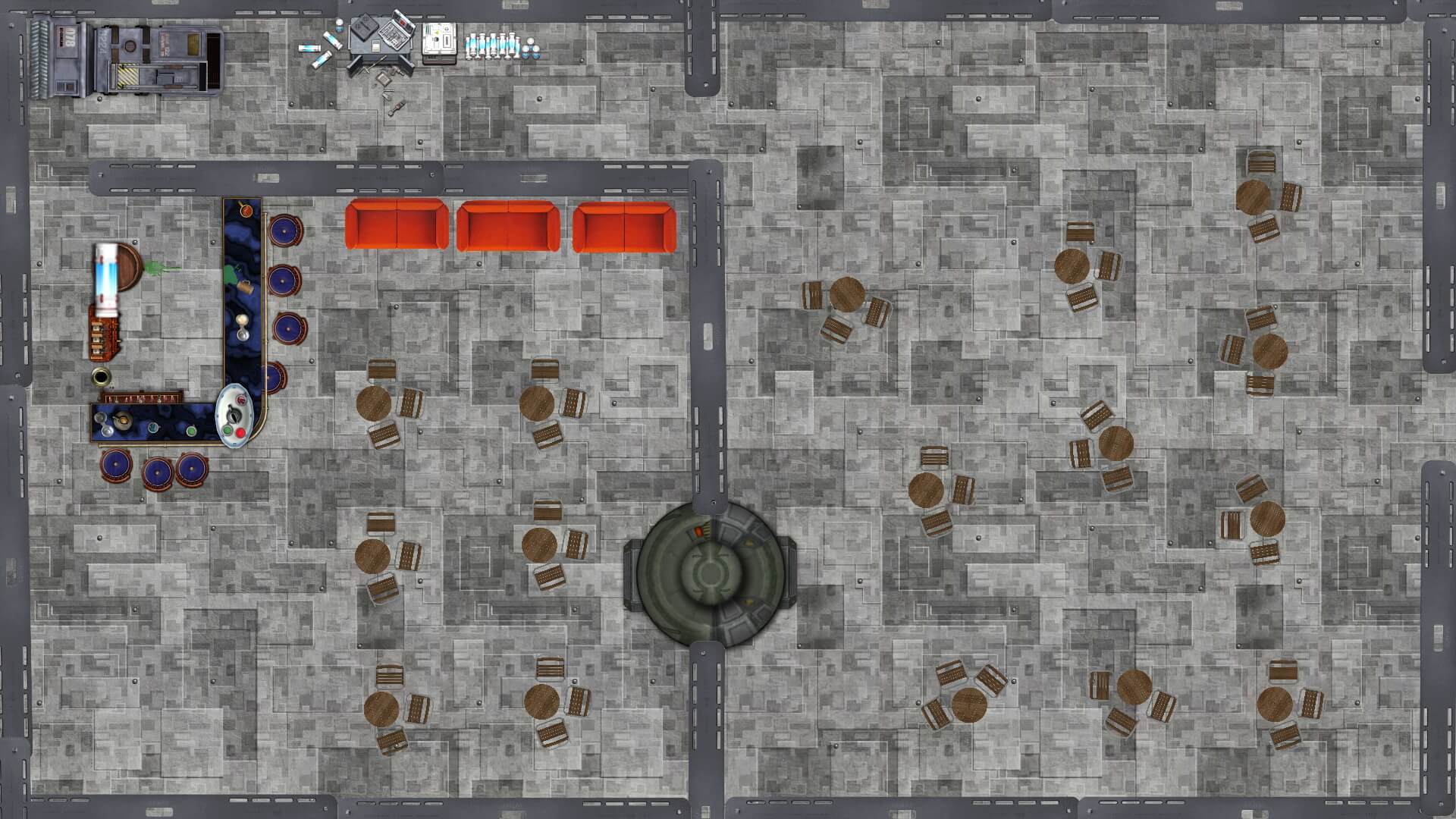 Carte 14, carte de JDR fantasy — battlemap pour Roll20 et Foundry VTT.