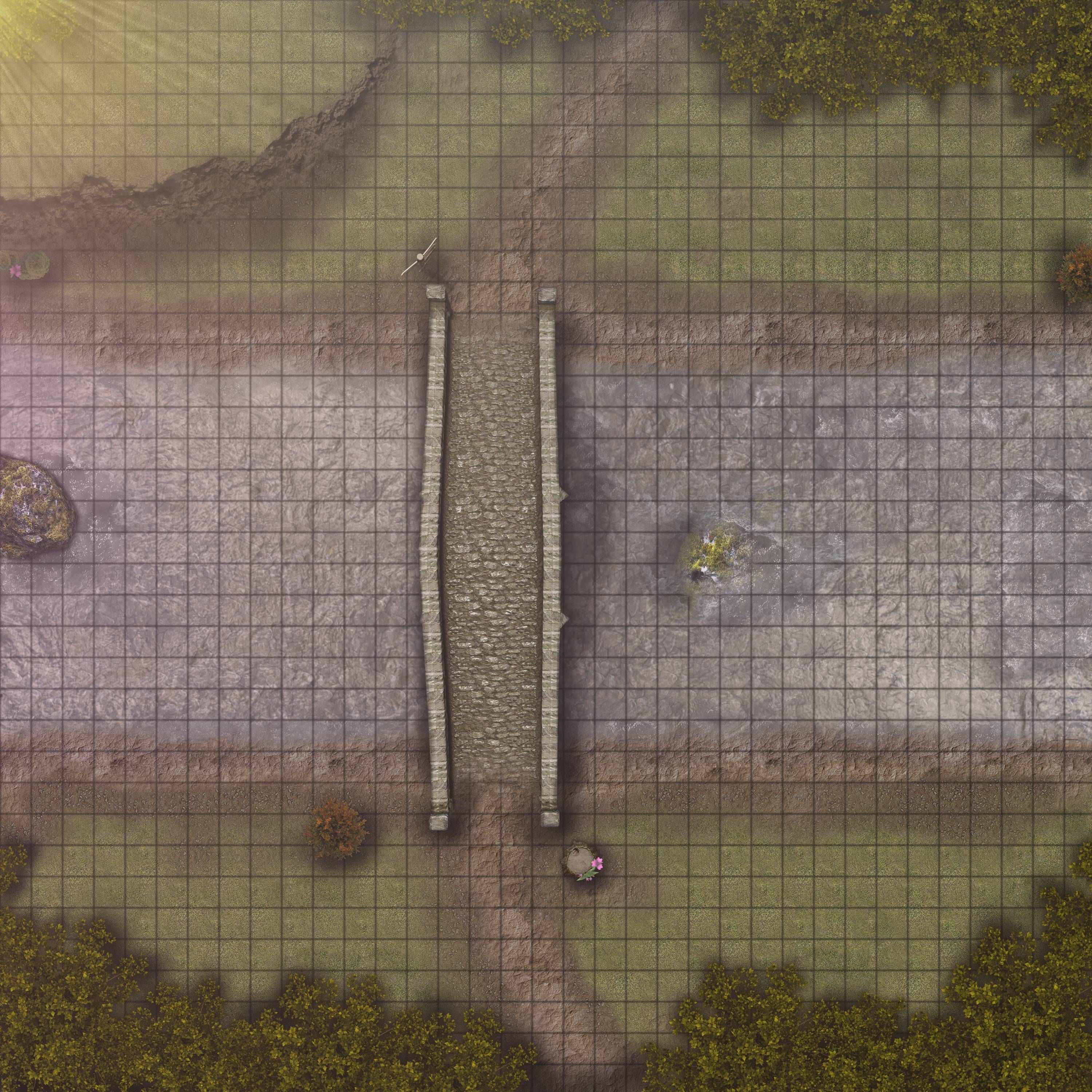 Carte 142, carte de JDR fantasy — battlemap pour Roll20 et Foundry VTT.