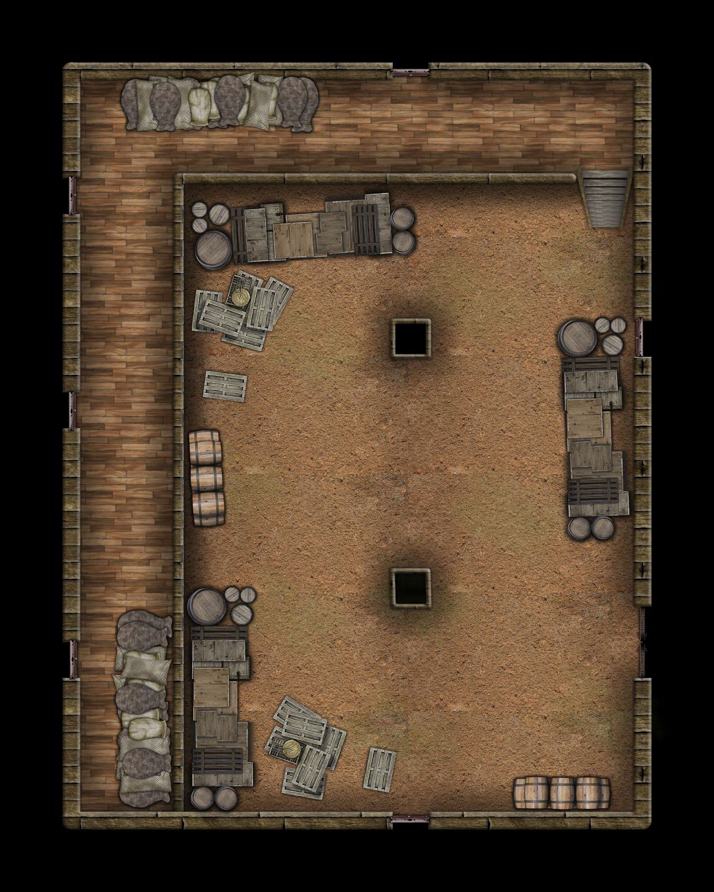 Carte 147, carte de JDR fantasy — battlemap pour Roll20 et Foundry VTT.