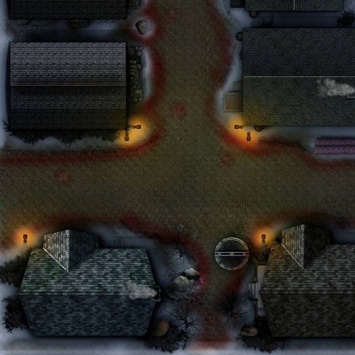Carte 148, carte de JDR fantasy — battlemap pour Roll20 et Foundry VTT.