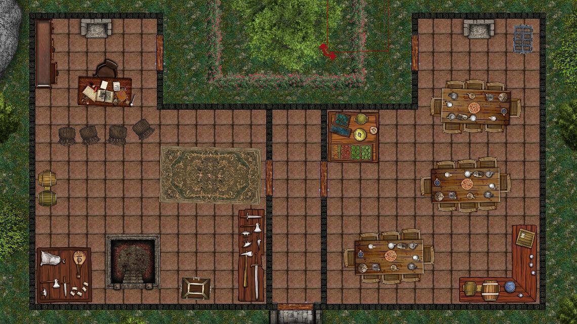 Carte 17, carte de JDR fantasy — battlemap pour Roll20 et Foundry VTT.