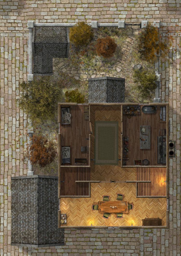 Carte 29, carte de JDR fantasy — battlemap pour Roll20 et Foundry VTT.